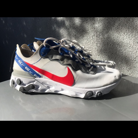nike react element 55 white royal red